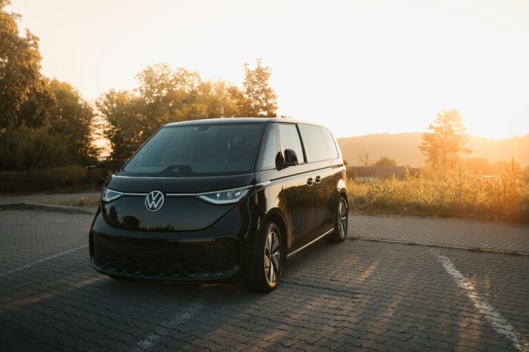 Black passenger van for group transportation